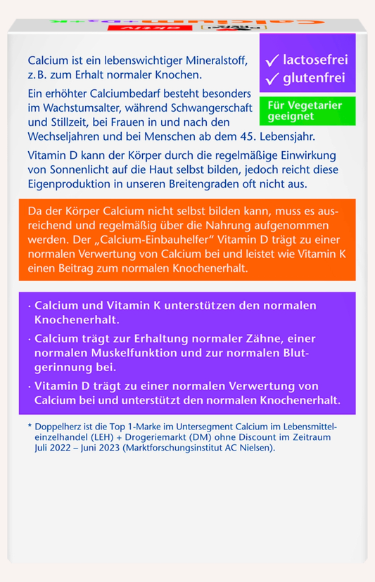 Doppelherz - Calcium + 維他命D3 及維他命H